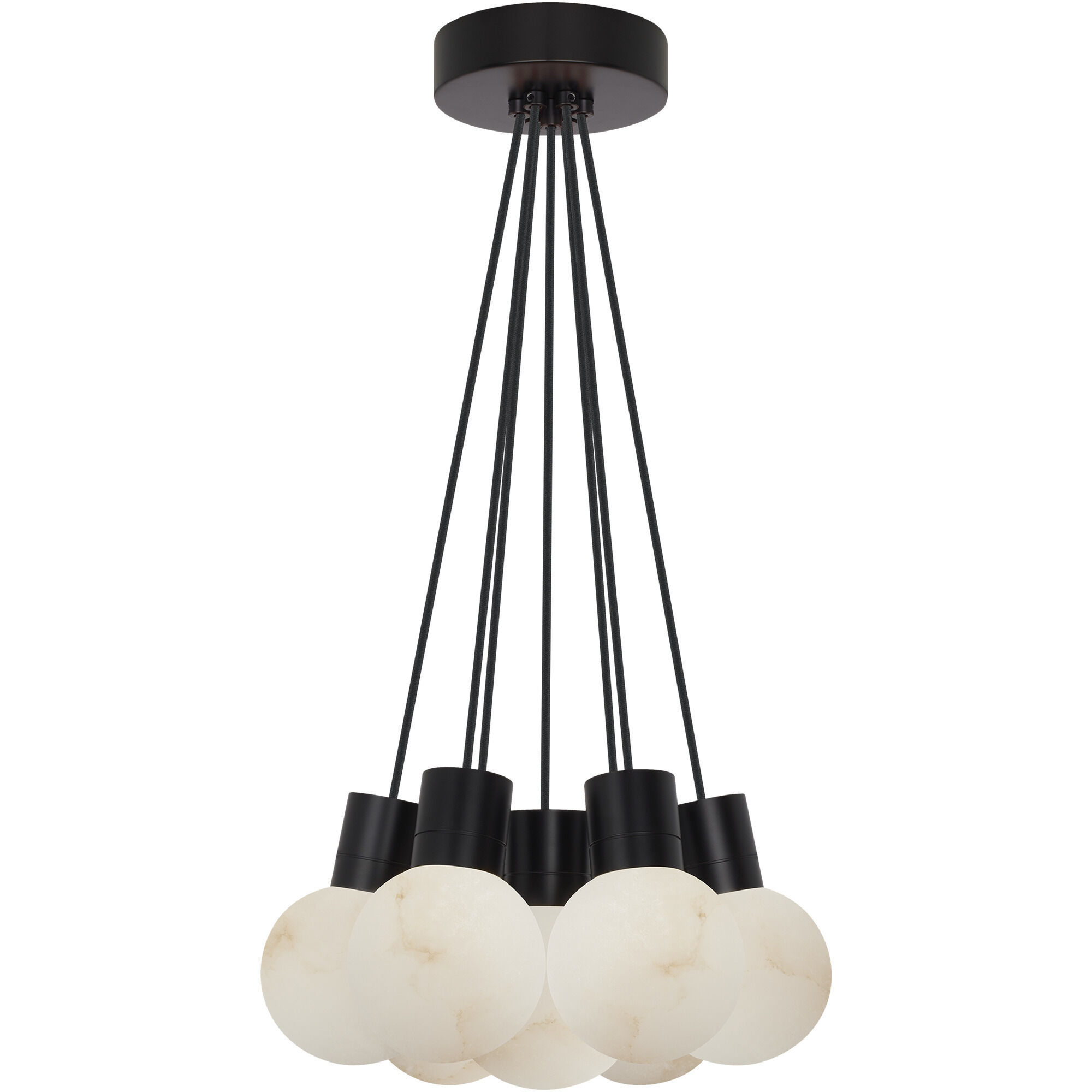 Sean Lavin Mina 7 Light 14 inch Black Chandelier Ceiling Light