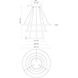 Cerchio LED 31.5 inch Black Chandelier Ceiling Light
