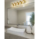 Beckett 5 Light 42 inch Olde Brass Vanity Wall Light