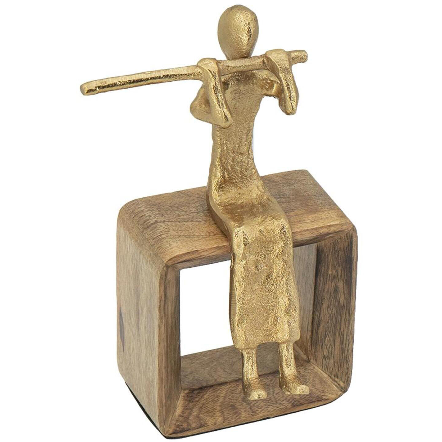 Musician Gold and Natural Figurine
