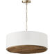 Soleil 4 Light 24.5 inch Matte Brass Pendant Ceiling Light