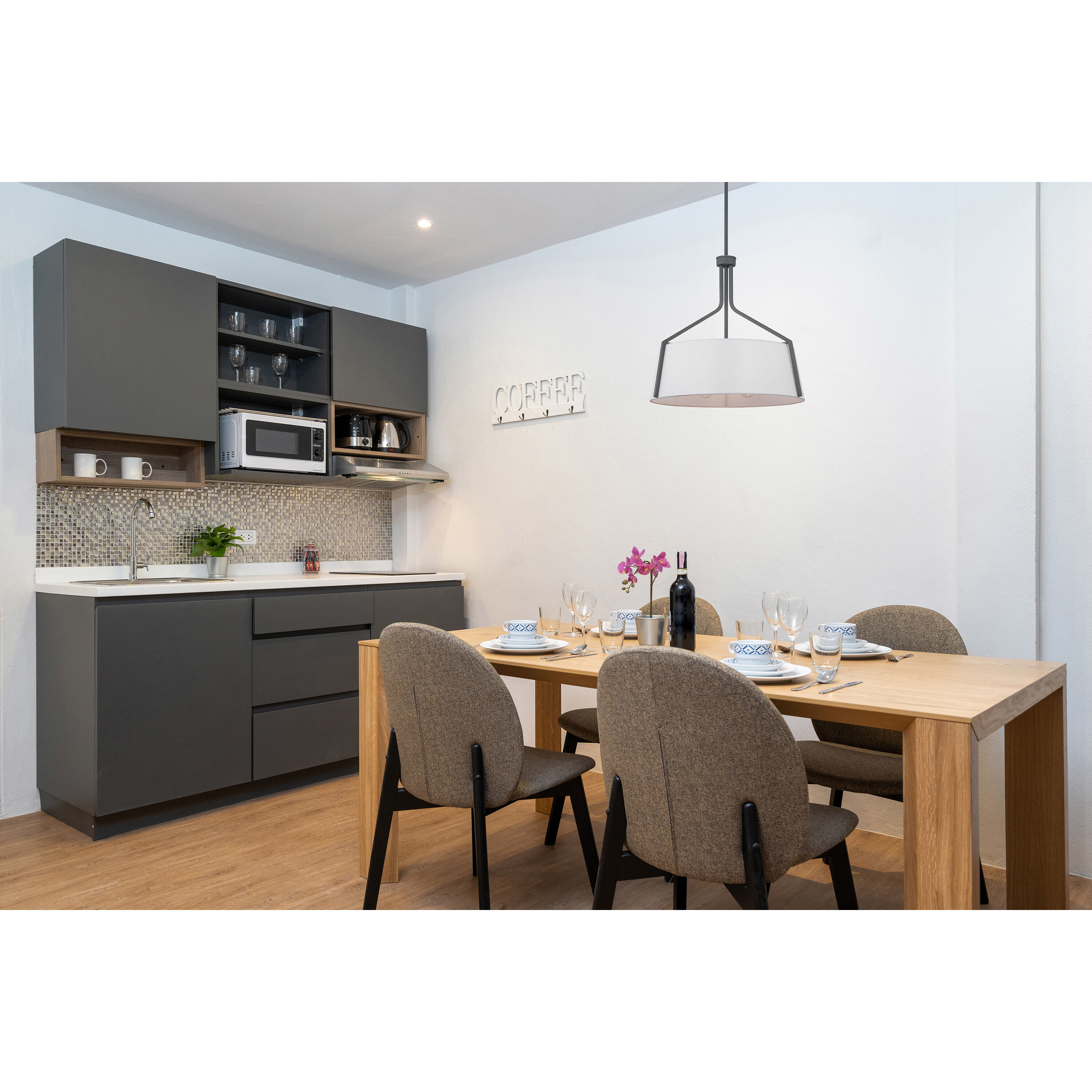 Livingston 4 Light 22 inch Putty Gray Pendant Ceiling Light