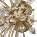 Starburst Sconce Wall Light in Satin Brass
