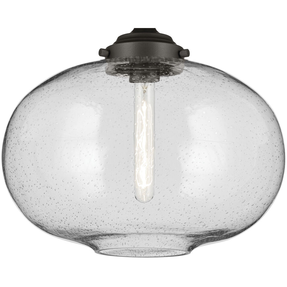 Avery 1 Light Olde Bronze Semi Flush Ceiling Light