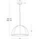 Stevie 1 Light 15 inch Natural Pendant Ceiling Light