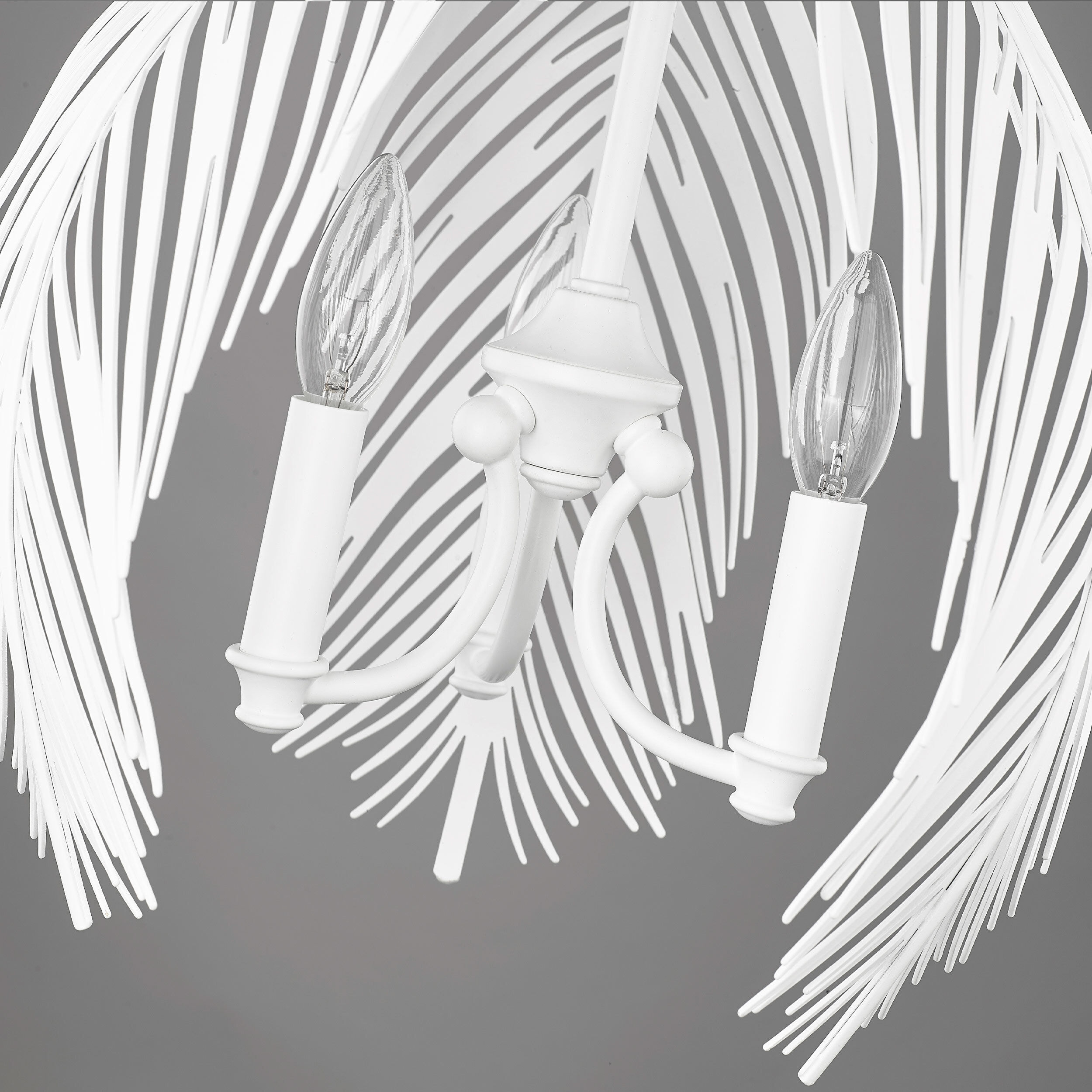 Cay 3 Light 14.38 inch Matte White Pendant Ceiling Light