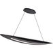 Black Jack 1 Light 43.75 inch Black Linear Pendant Ceiling Light