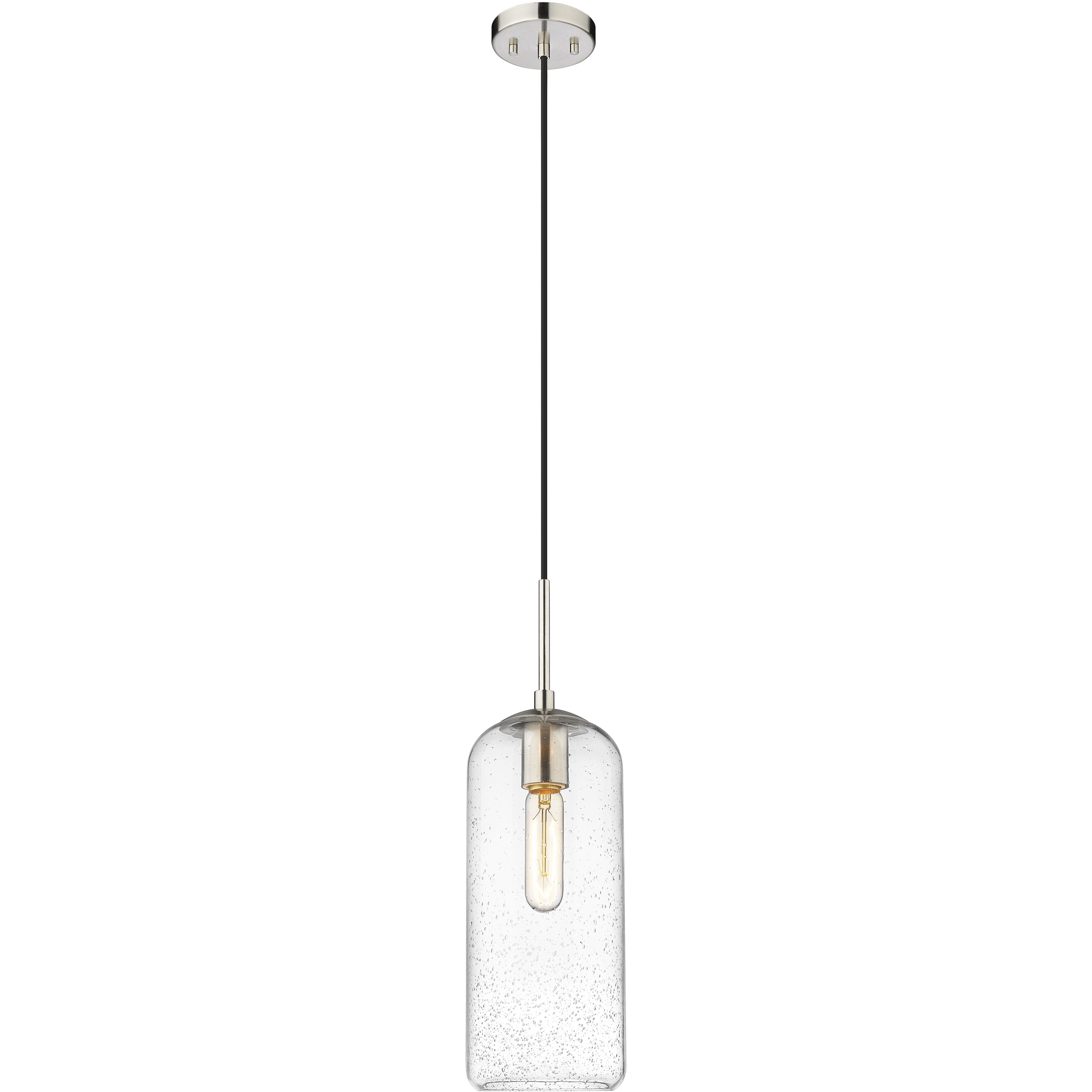 Monty 1 Light 5.25 inch Brushed Nickel Pendant Ceiling Light