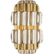 Swoon 2 Light 10 inch Antique Gold Sconce Wall Light, Smithsonian Collaboration