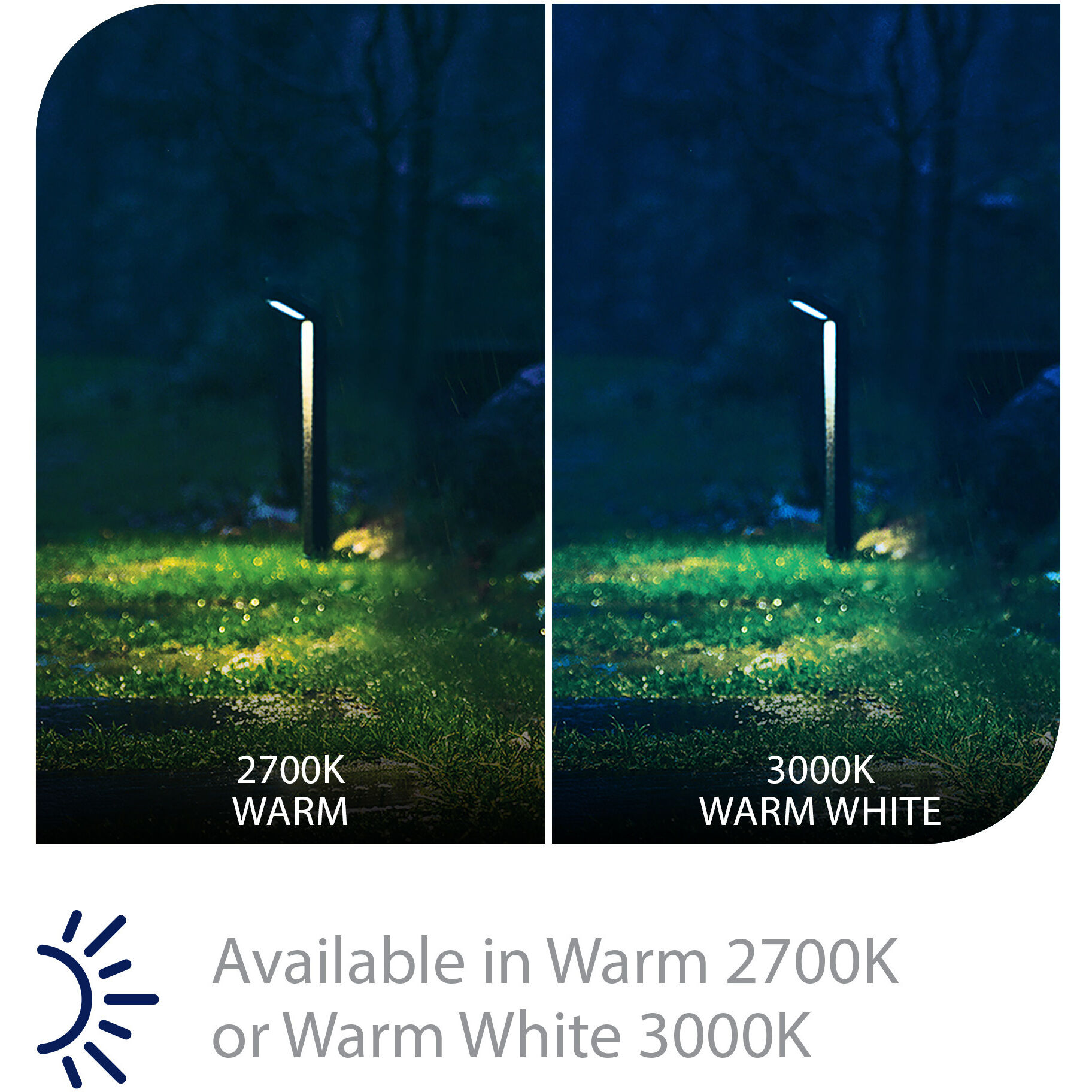 Tyler 12 2.9 watt Black Path Lighting in 3000K, Path and Area Light, WAC Landscape