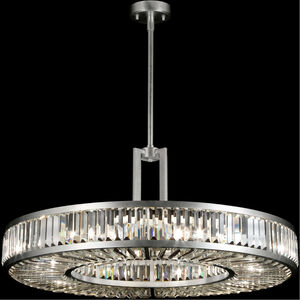Crystal Enchantment 8 Light 37 inch Silver Pendant Ceiling Light