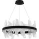 Aurelia LED 30 inch Matte Black Chandelier Ceiling Light
