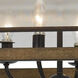 Square 6 Light 24 inch Dark Bronze Chandelier Ceiling Light