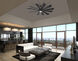 Windmolen 65 inch Textured Coal with Coal Ashwood Blades Outdoor Ceiling Fan