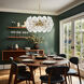 Winter 10 Light 30 inch Soft Brass Pendant Ceiling Light