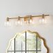 Valentina 4 Light 30 inch Champagne Gold Vanity Light Wall Light