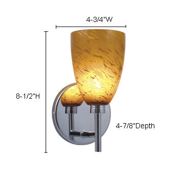 Goblet 1 Light 4.75 inch Satin Nickel Wall Sconce Wall Light