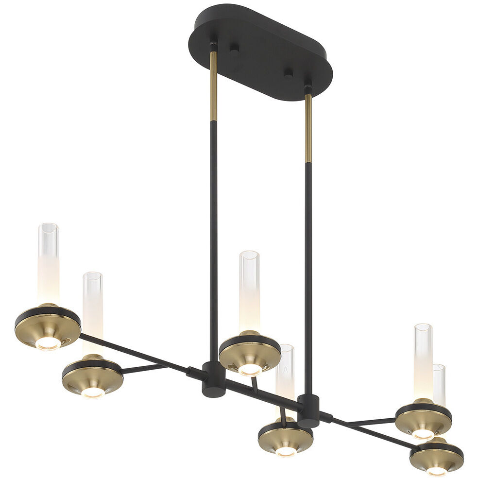 Torcia LED 10.5 inch Black Chandelier Ceiling Light