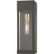 Barrett 1 Light 15 inch Bronze with Antique Brass Candle Outdoor Wall Lantern