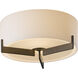 Axis 1 Light 12.1 inch Dark Smoke Flush Mount Ceiling Light
