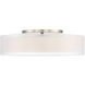 Metropolis LED 30 inch Brushed Nickel Semi Flush Mount Ceiling Light in 30in.