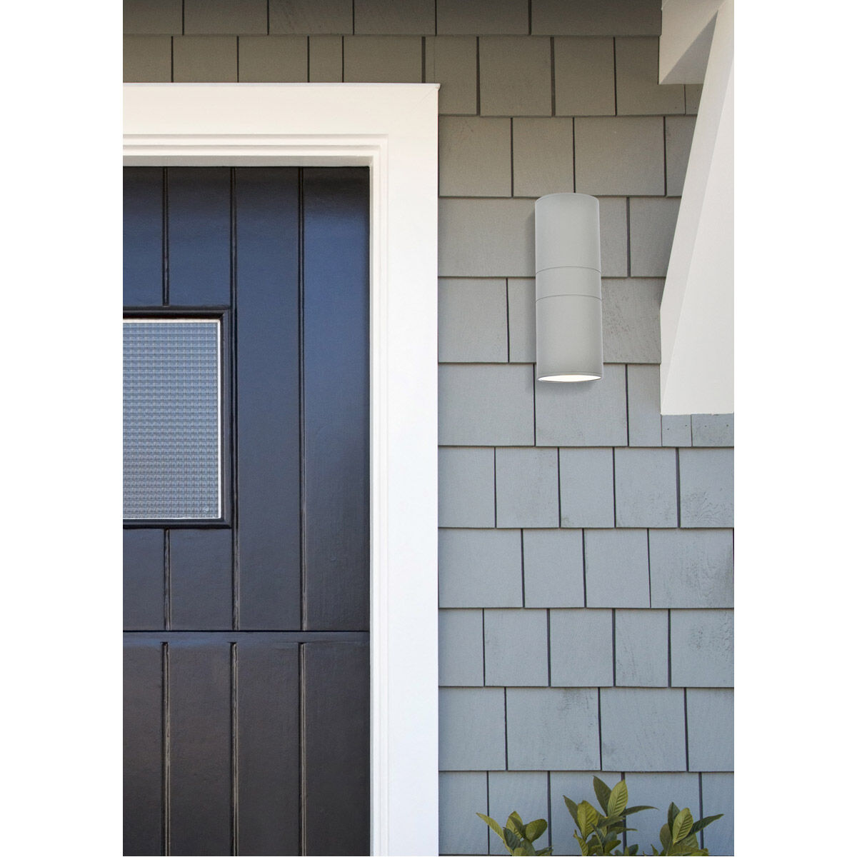 Raine 2 Light 12 inch Silver Outdoor Wall Light