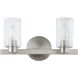 Bedminster 2 Light 14.5 inch Brushed Nickel Vanity Light Wall Light
