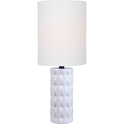 Delta 17 inch 60.00 watt White Table Lamp Portable Light
