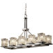 Veneto Luce 10 Light 14 inch Brushed Nickel Chandelier Ceiling Light in Clear Textured (Veneto Luce), Incandescent