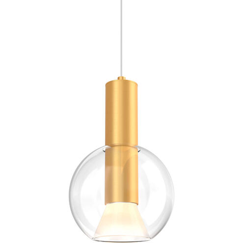 Iris 1 Light 6 inch Gold Pendant Ceiling Light
