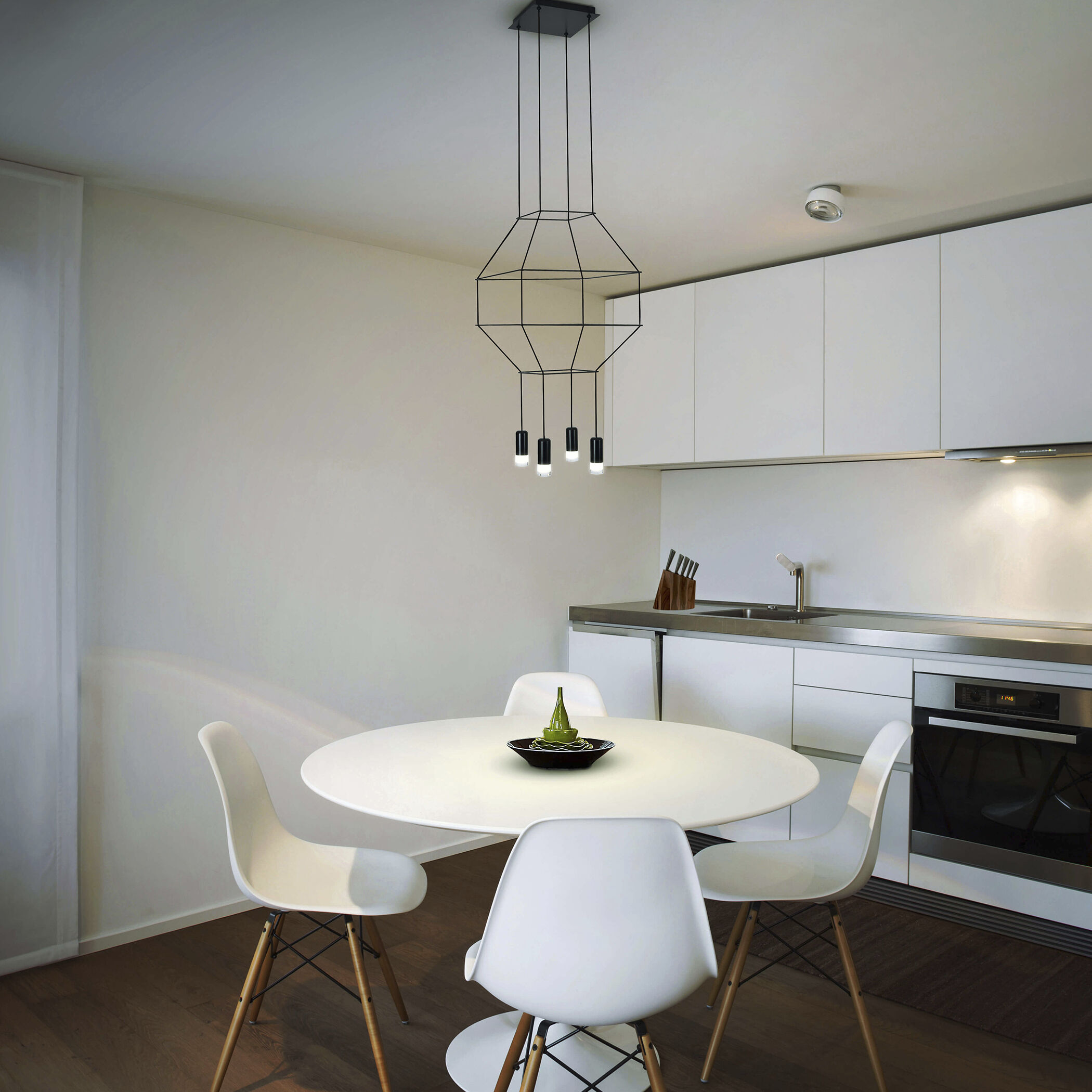 Expression 17.75 inch Black Pendant Ceiling Light