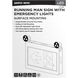 Running Man LED 14.84 inch White Exit & Emergency Ceiling Light