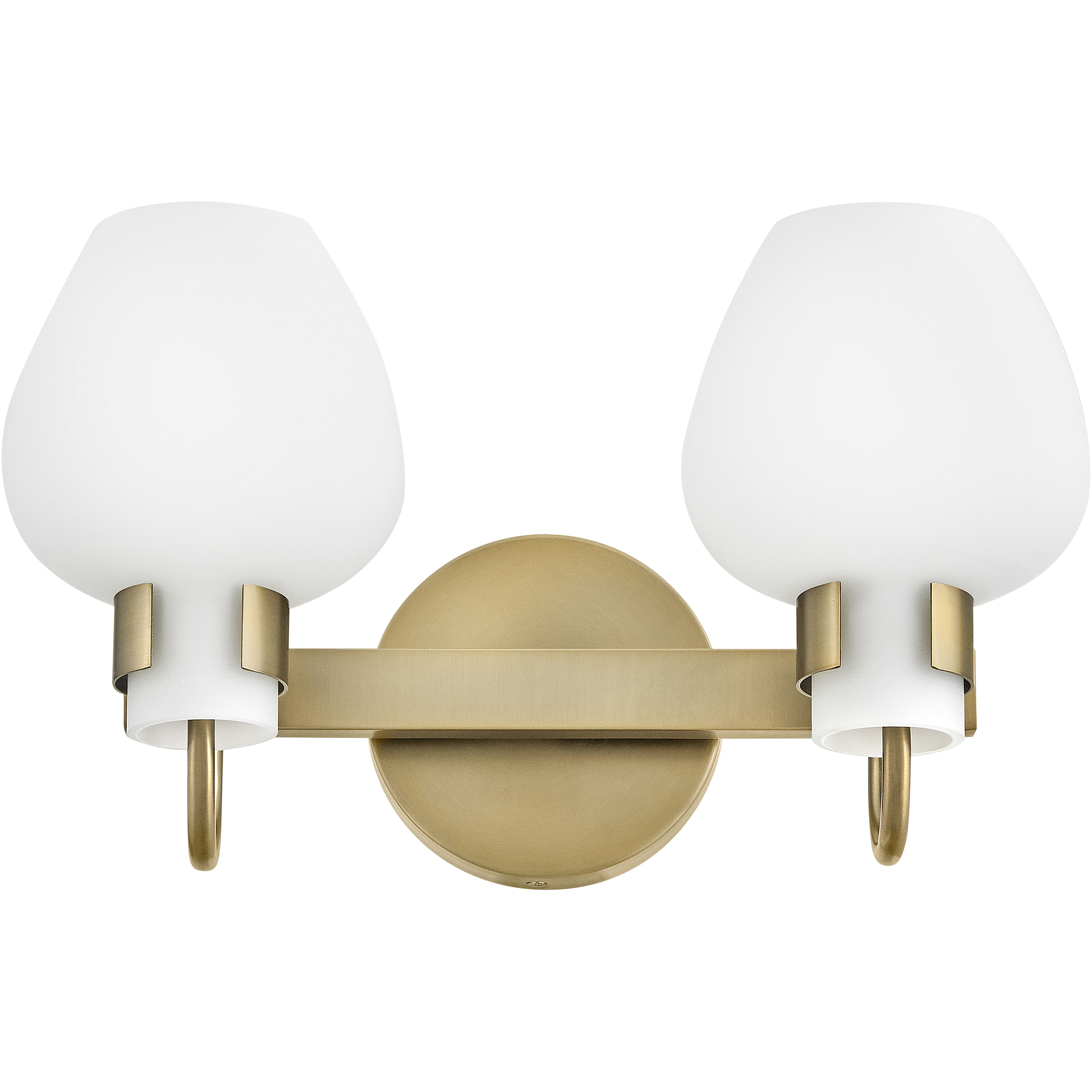 Sylvie 2 Light 14.75 inch Heritage Brass Bath Light Wall Light