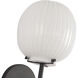 Alora Mood Cherise 1 Light 6.75 inch Matte Black Bath Vanity Light Wall Light