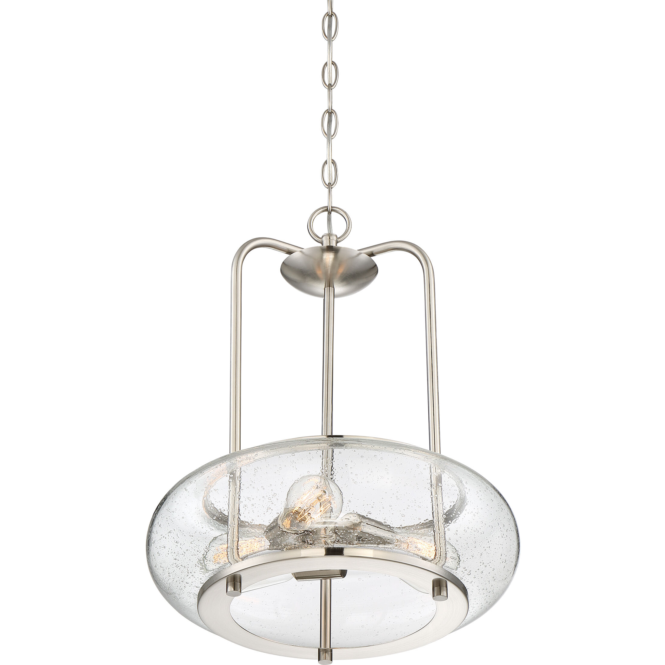Trilogy 3 Light 16 inch Brushed Nickel Pendant Ceiling Light