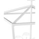 Denison 4 Light 12 inch Gesso White Chandelier Ceiling Light, Small