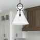 Alora Mood Emerson Pendant Ceiling Light in Matte Black, Clear Glass