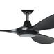 Mission Bay 60 inch Black Outdoor Ceiling Fan