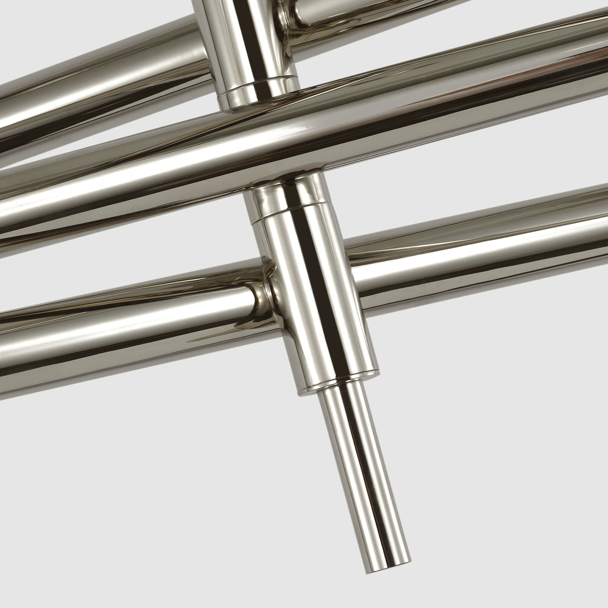 Kelly Wearstler Rousseau LED 53.25 inch Polished Nickel Articulating Chandelier Ceiling Light, Grande