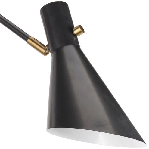 Spyder 1 Light 5.75 inch Blackened Brass and Natural Brass Wall Sconce Wall Light, Single Arm