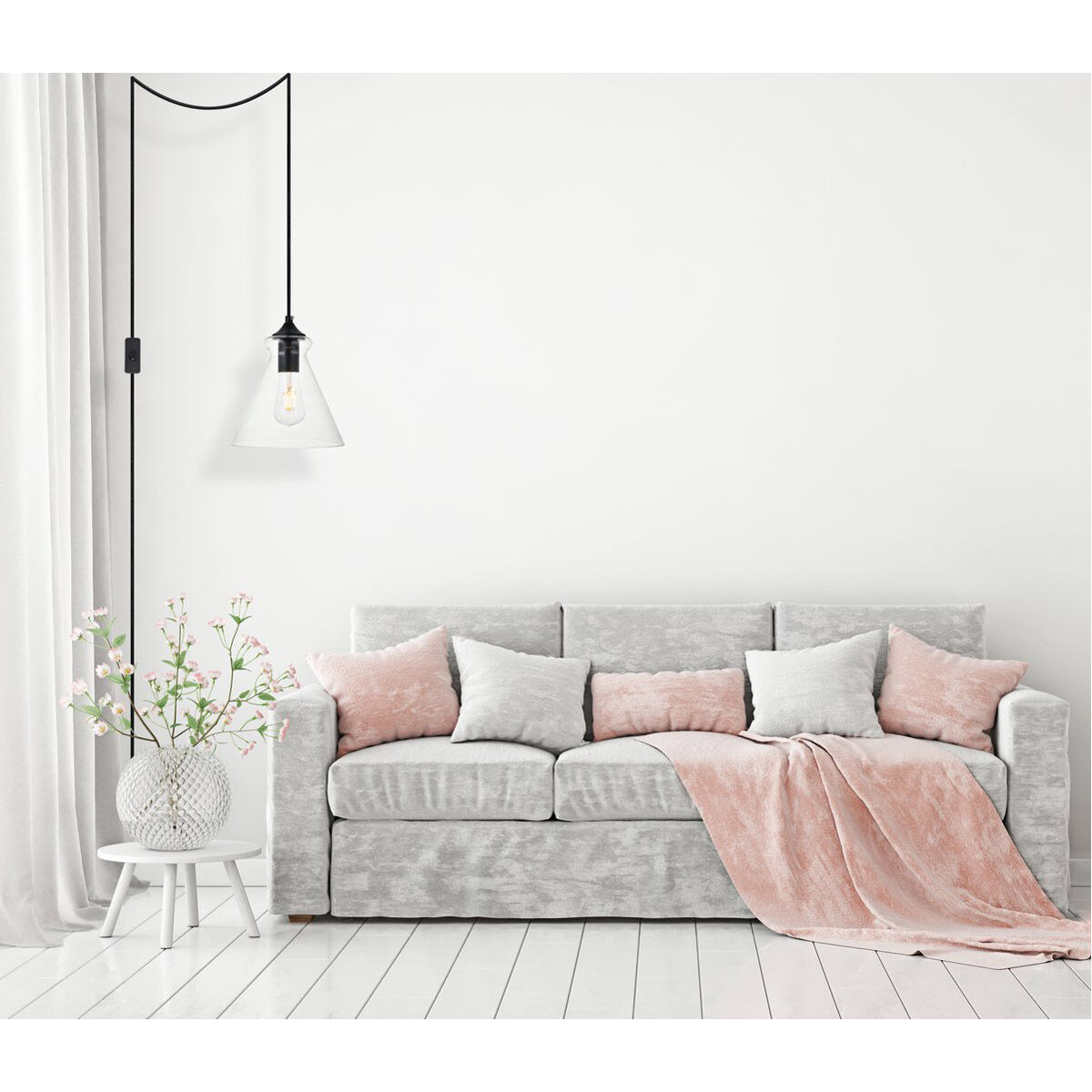 Destry 1 Light 8 inch Black Pendant Ceiling Light