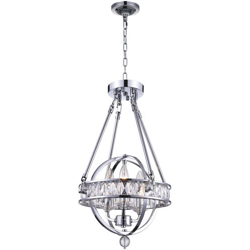 Arkansas 3 Light 12 inch Chrome Mini Chandelier Ceiling Light