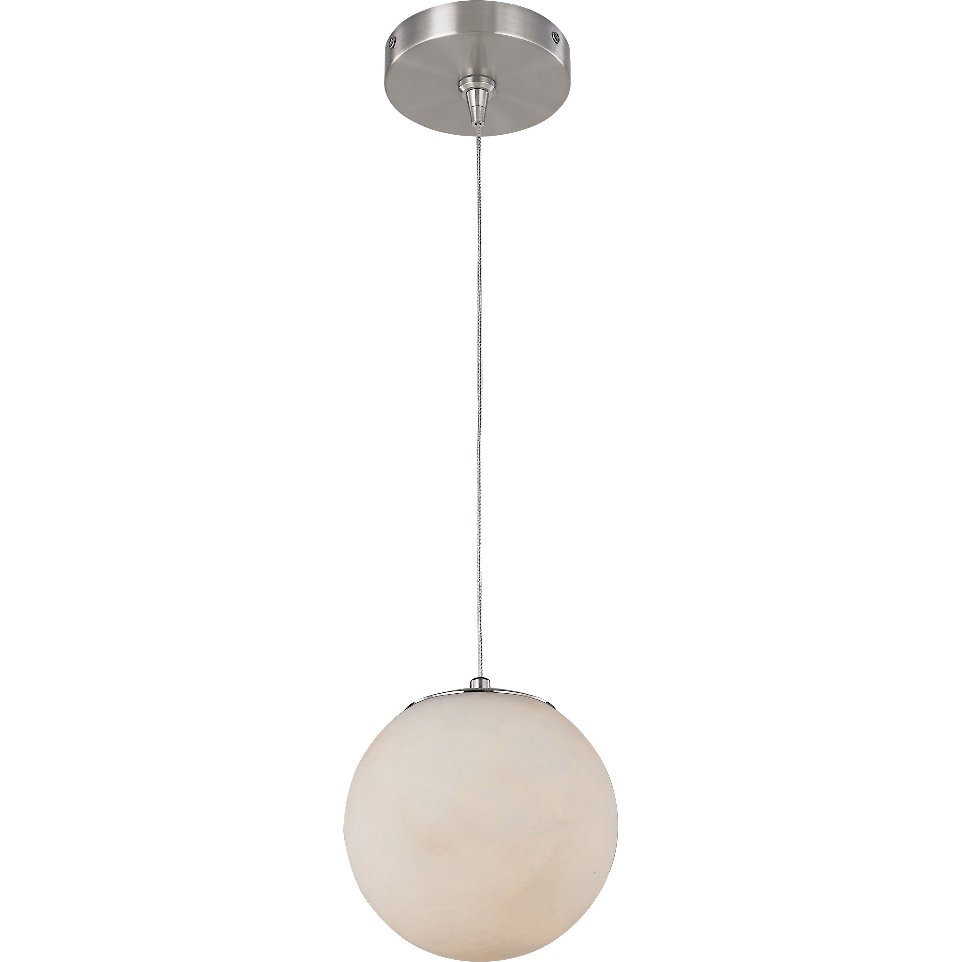 Stone LED 6 inch Brushed Nickel Pendant Ceiling Light
