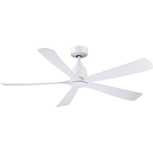Kute5 52 52 inch Matte White Fan-Uni