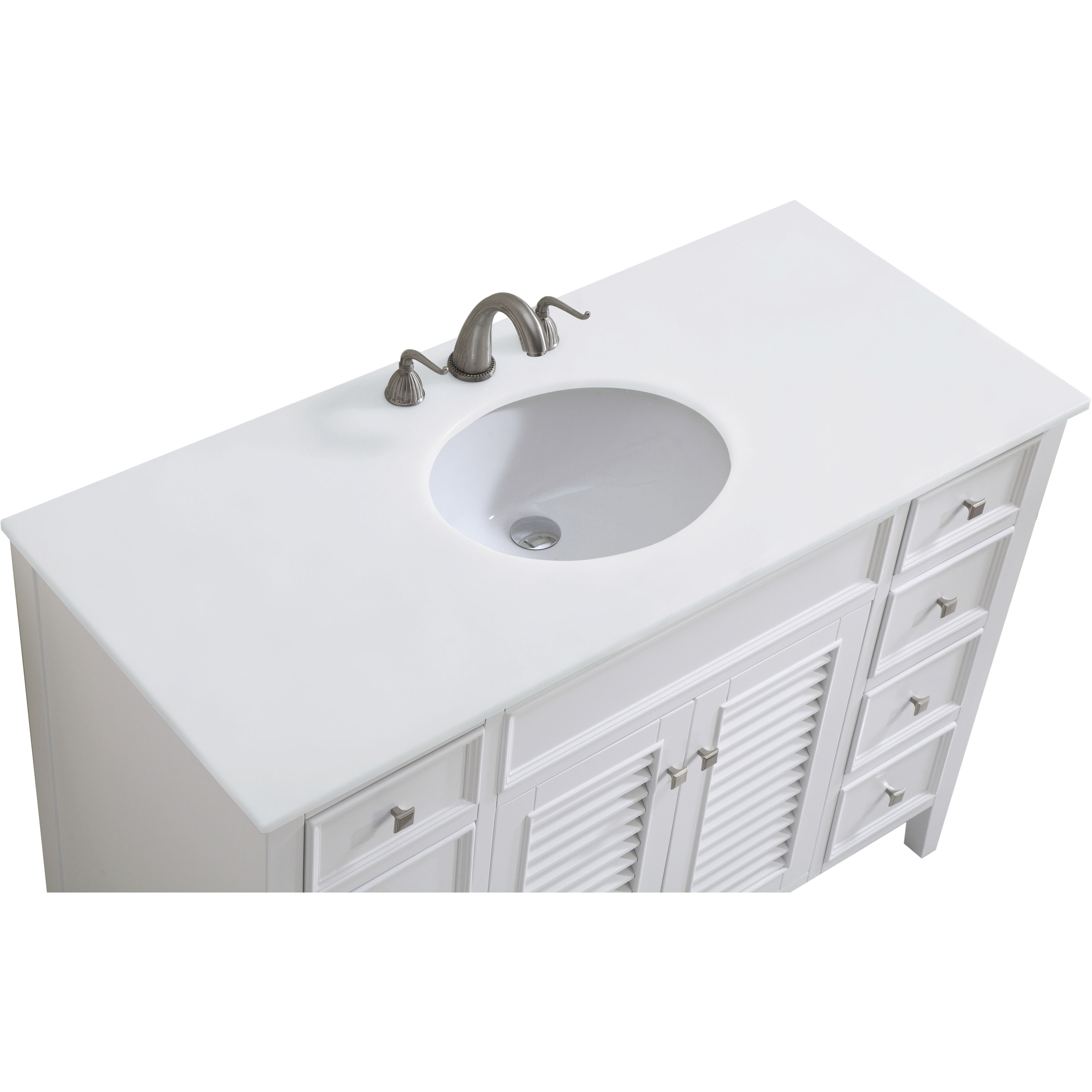 Cape Cod 48 X 21 X 35 inch Antique White Vanity Sink Set