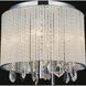 Benson 4 Light 12 inch Chrome Drum Shade Flush Mount Ceiling Light