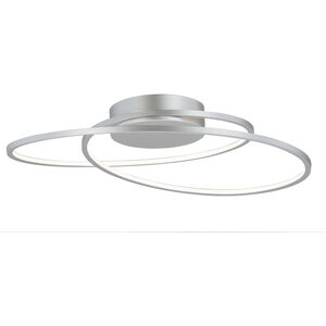 Cycle Flush Mount Ceiling Light in Matte Silver
