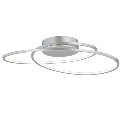 Cycle LED 24.5 inch Matte Silver Flush Mount Ceiling Light