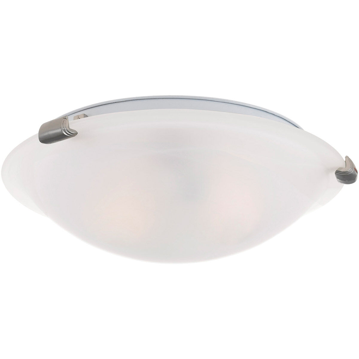 Oasis 2 Light 12 inch Brushed Nickel Semi-Flush Mount Ceiling Light