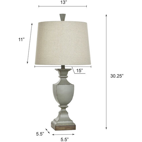 Oldbury 30 inch 150 watt Oldbury Blue Table Lamp Portable Light